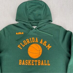 Nike Florida A&M Rattlers Men’s L Hoodie Sweatshirt Lebron Green Excellent Cond